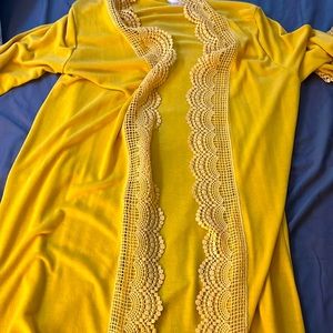 Scalloped lace cardigan